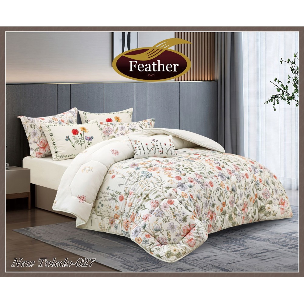 Comforter set, one and a half, 4 pieces, Feather New Toledo