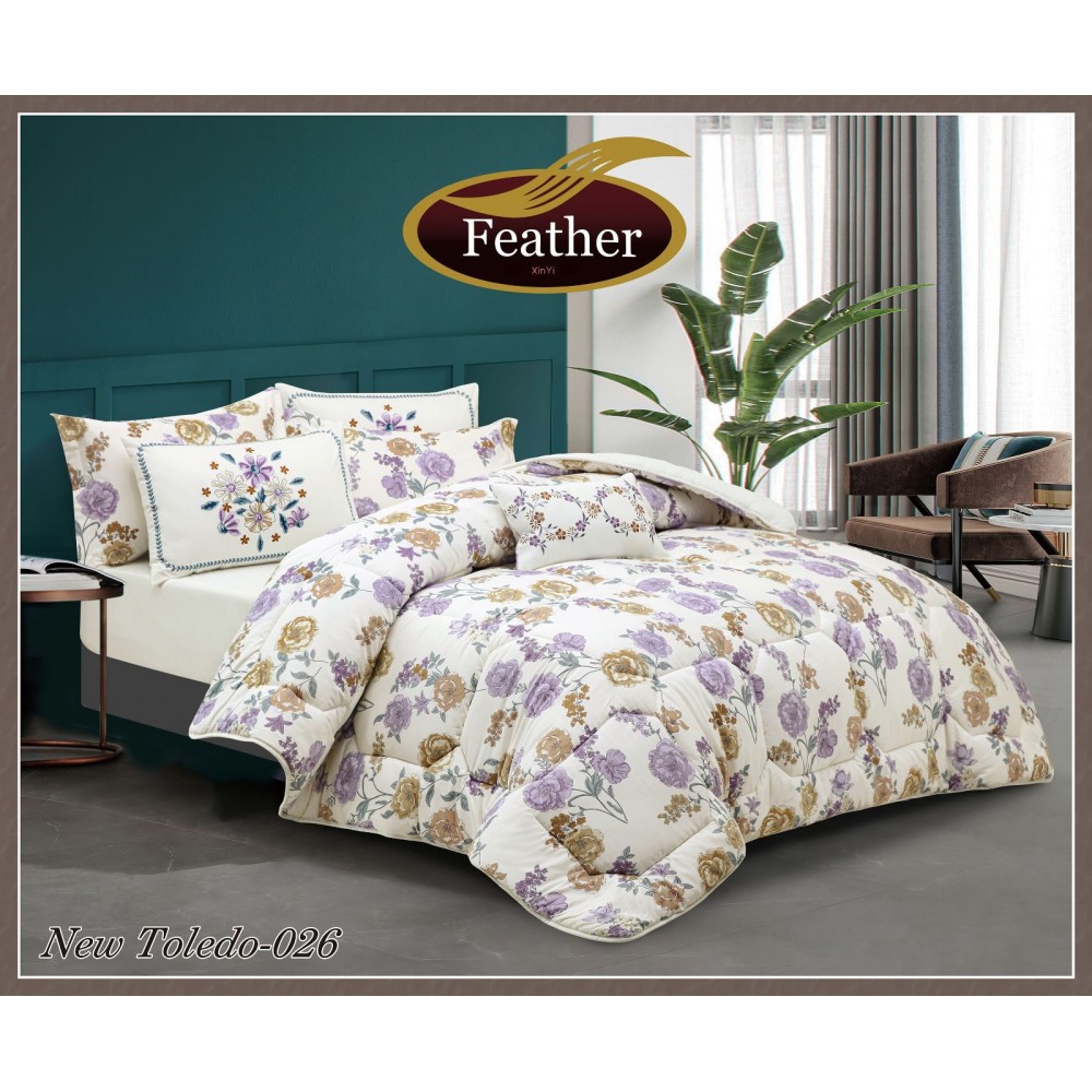 Comforter set, one and a half, 4 pieces, Feather New Toledo