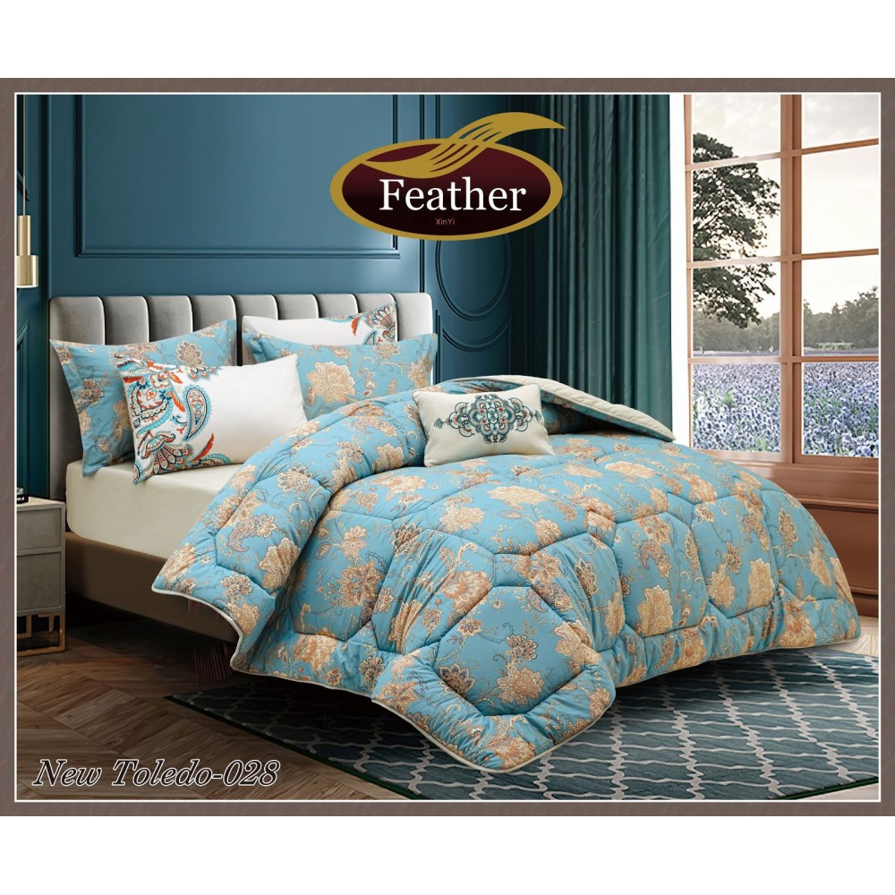 Comforter set, one and a half, 4 pieces, Feather New Toledo