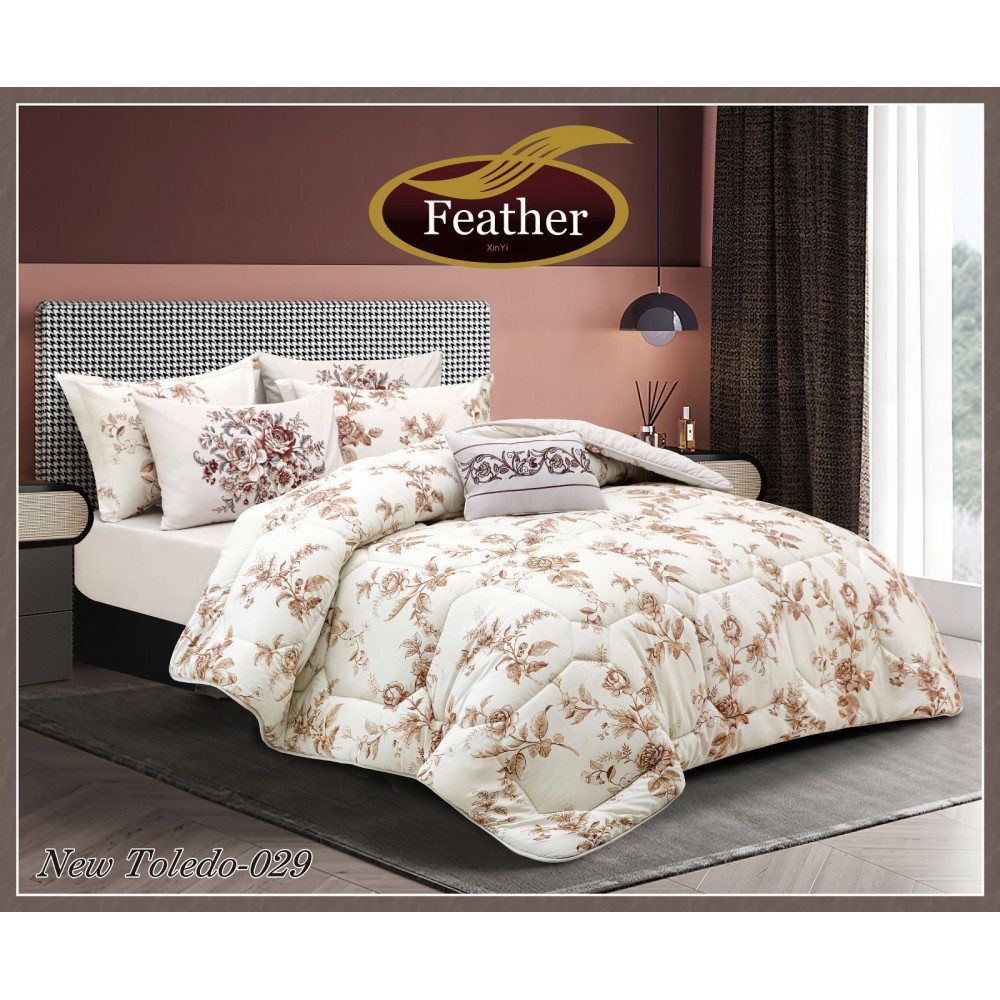 Comforter set, one and a half, 4 pieces, Feather New Toledo