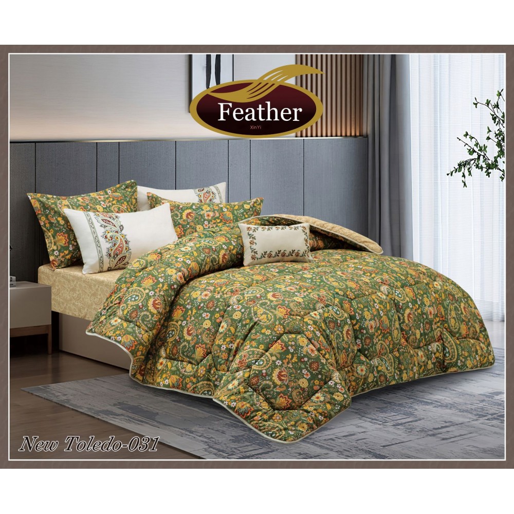 Comforter set, one and a half, 4 pieces, Feather New Toledo