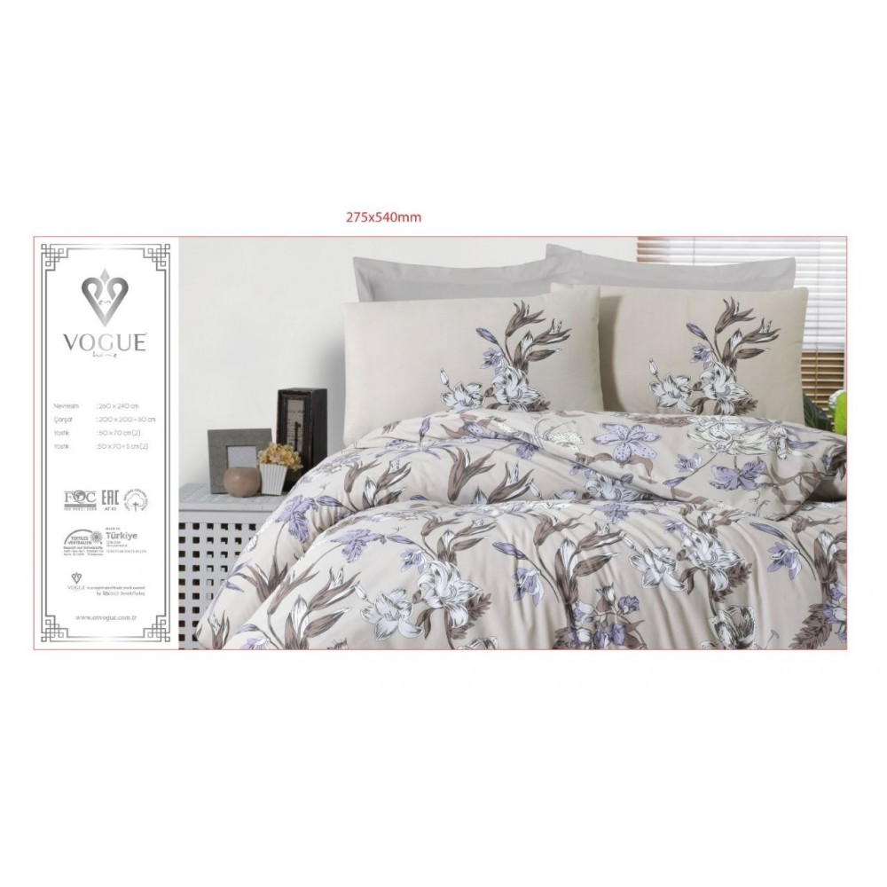 VOGUE Turkish comforter set, cotton, one and a half, 4 pieces