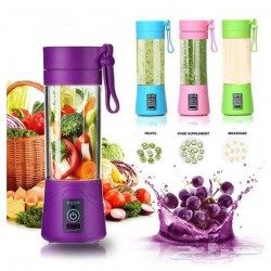 Portable Electric Sports Fruit Blender Mixer Rechargeable Blender Water Bottle 380ml