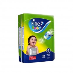 Fine Baby Diapers - Giant Pack - Large 7-17 kg 74 Diapers 7-14 kg