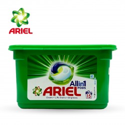 Ariel powder sachets 15 tablets