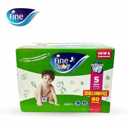 Fine Baby Diapers 80 Pieces Size 5