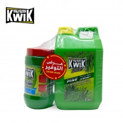 Kwik Pine Disinfectant 2.5 liters + Kwik Super Gel 1 kg