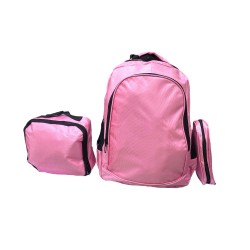 School Bag 3 Pieces Girls Rose  s145